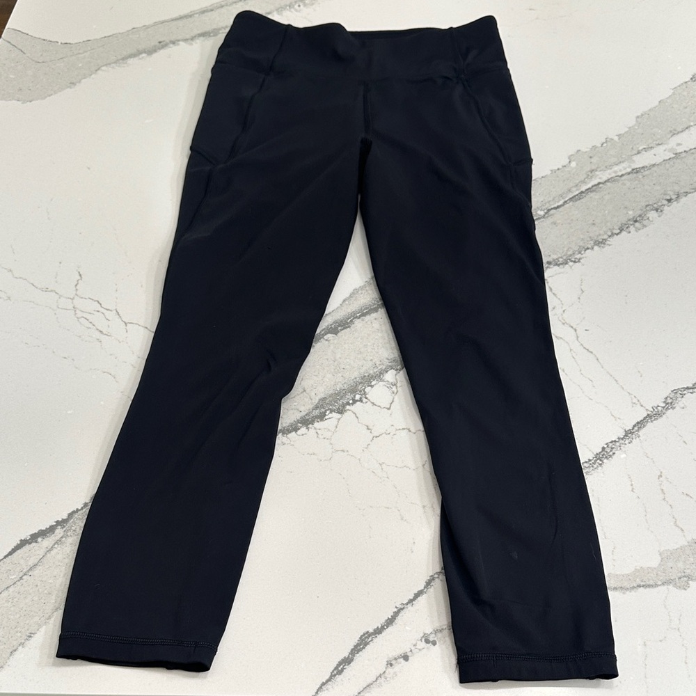 Lululemon Speed Tight Leggings| Black Running Zip Pocket |  Size 6